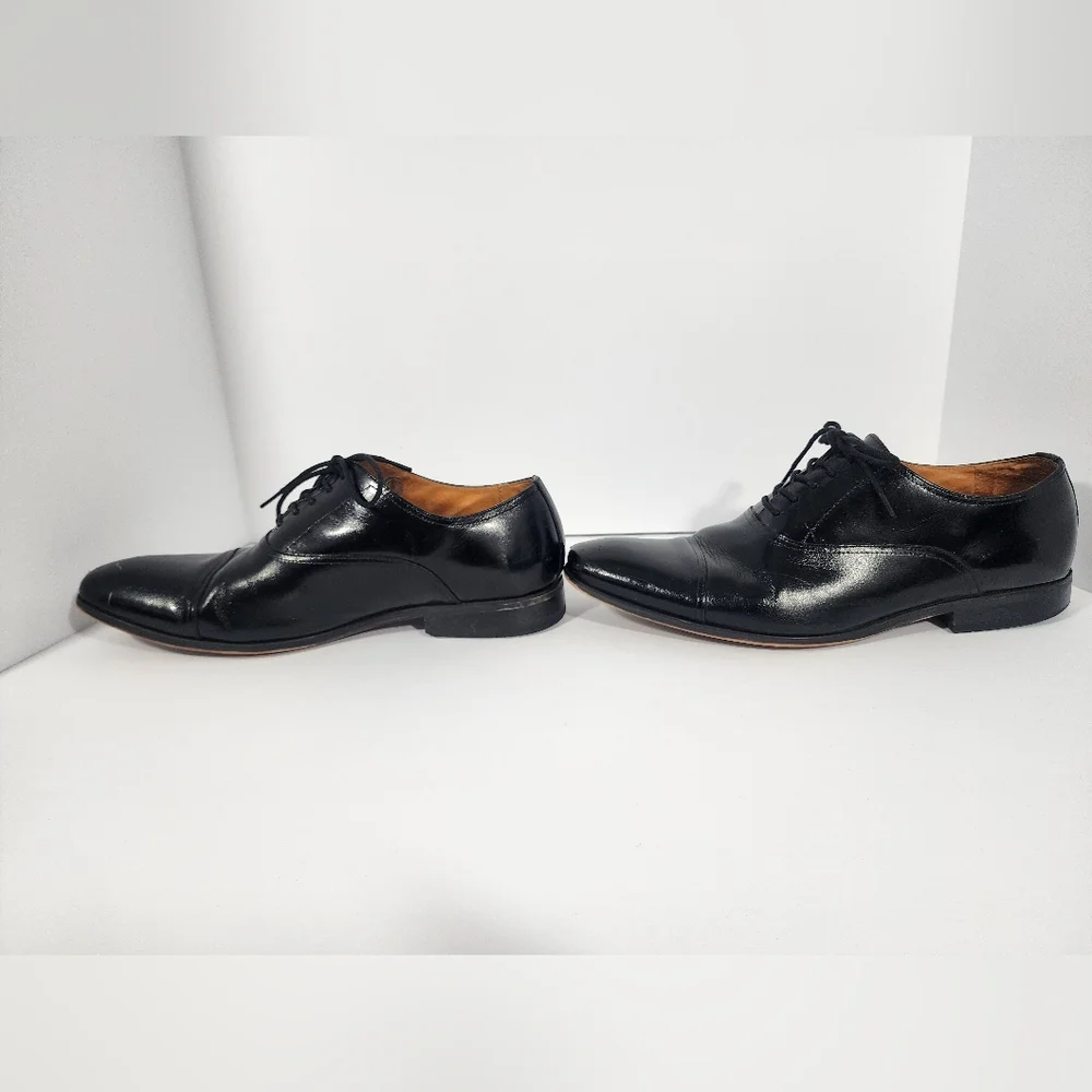 Florsheim Mens 11 Corbetta CapToe Oxford Black Leather classic formal work event - Picture 9 of 13